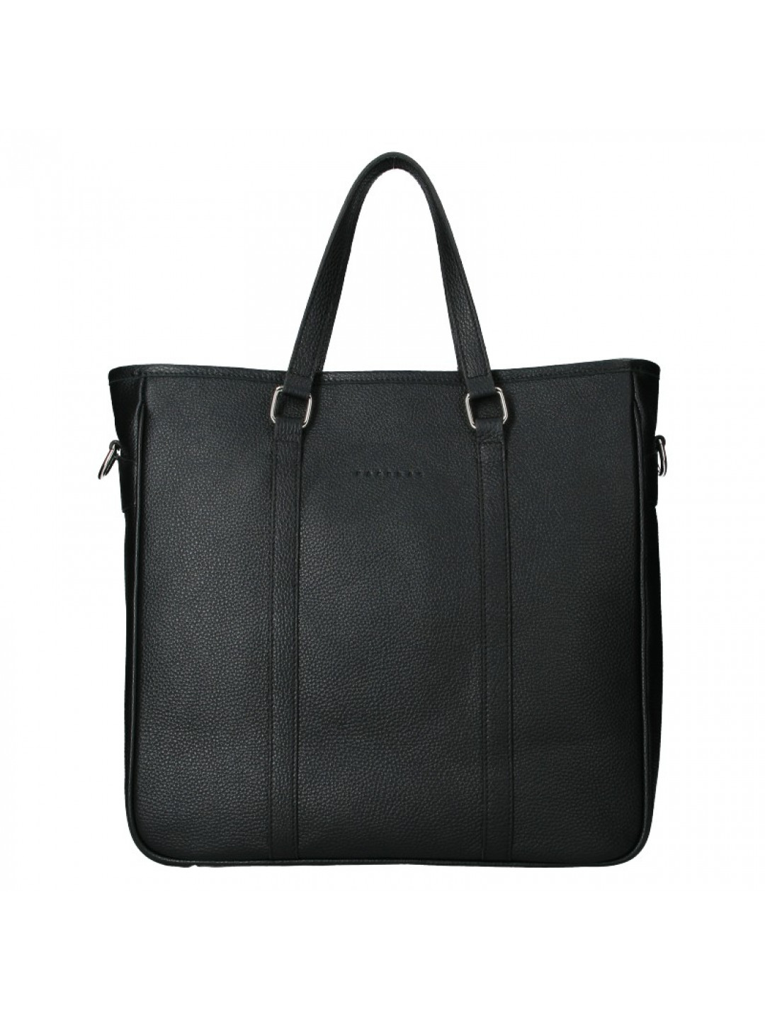 Kožená taška na notebook Facebag Neapol – černá